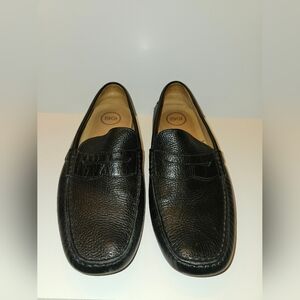 1901 Men's Black Textured Loafers
